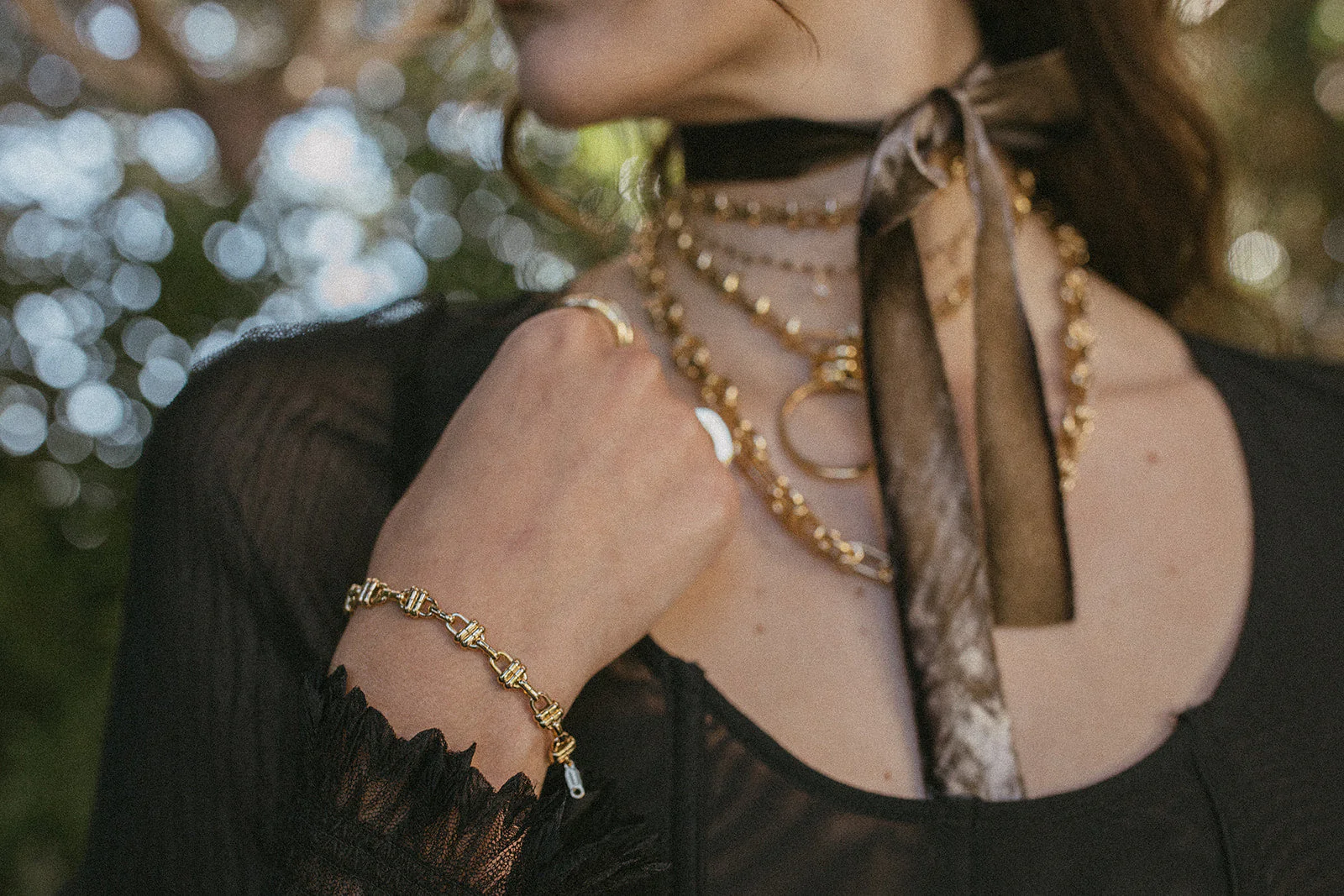 Elegant Brass Knot Bracelet