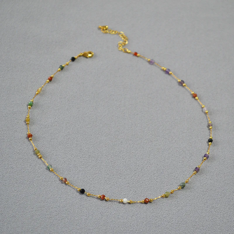 Elegant Multicolor Bead Necklace