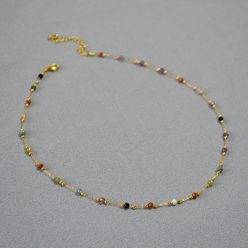 Elegant Multicolor Bead Necklace