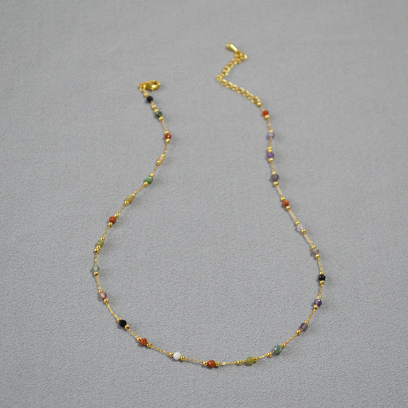 Elegant Multicolor Bead Necklace